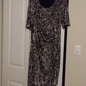 Dress barn Dress Black and White Design- Size 18
